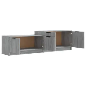 Berkfield TV Cabinet Grey Sonoma 158.5x36x45 cm Engineered Wood