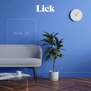 Lick Blue 19 Matt Emulsion paint, 2.5L