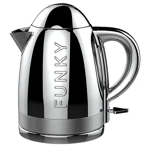 The Funky Appliance Company 1.7 Litre Kettle and 4 Slice Toaster Set Chrome