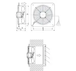 Silent Industrial Extractor Fan 200mm / 8" 450m3/h Duct Pipe