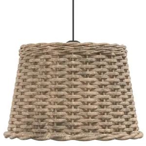 Chira Pendant Shade Brown / 26cm H x 40cm W x 40cm D