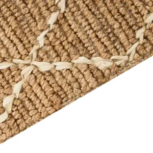 Jute Area Rug 160 x 230 cm Beige ZORAVA