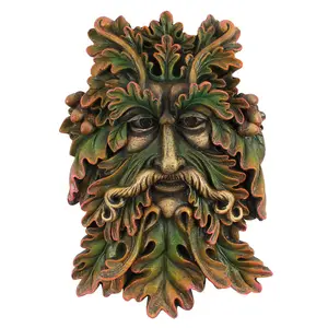 Something Different The Green Man Face Plaque Green (One Size)