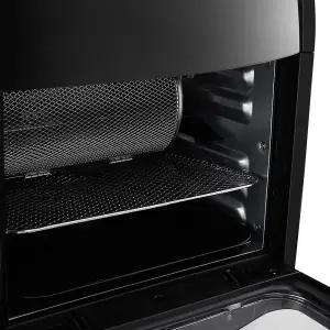 12L Black Display Kitchen Air Fryer with Rotisserie Basket