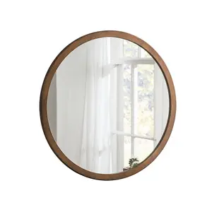 Yearn Simple Round Wall Mirror Bronze 70cm