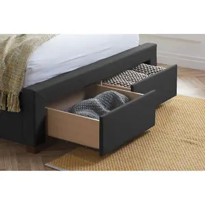 Birlea Valentino King Bed Charcoal