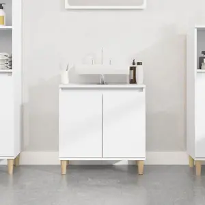 Berkfield Sink Cabinet White 58x33x60 cm Engineered Wood