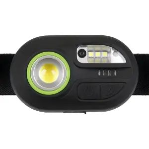 Sealey 3W COB LED & 1W SMD LED Rechargeable Headlight With Auto-Sensor HT300R