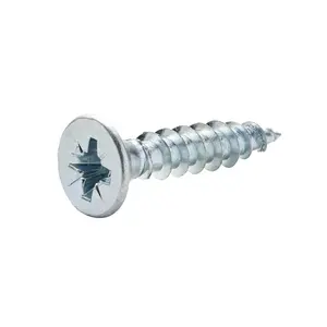 Diall Double-countersunk Zinc-plated Carbon steel Screw (Dia)6mm (L)30mm, Pack of 20