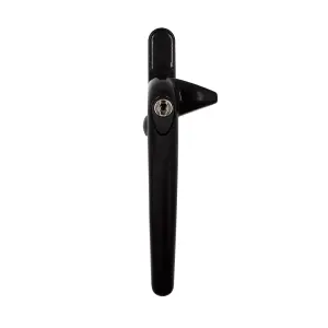 Universal Cockspur Window Handle Kit - Left, Black/White