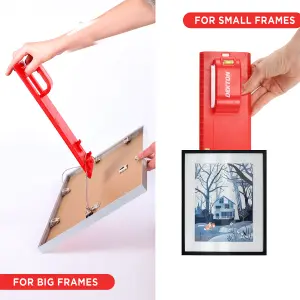 Picture Hanging Tool Horizontal Vertical Spirit Level Photo Frame Clock Mirror