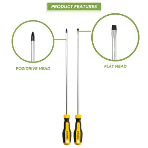 BLOSTM Long Reach Screwdrivers 2 Pack