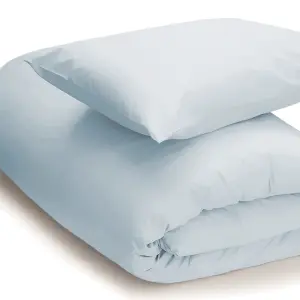 Belledorm Easycare Percale Duvet Cover Duck Egg Blue (Double)