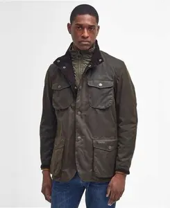 Barbour Ogston Waxed Jacket Olive M