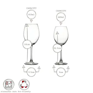 Pasabahce 8pc Enoteca Wine Glasses Set