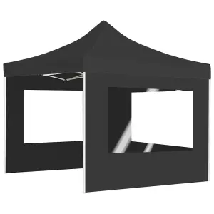 Berkfield Professional Folding Party Tent with Walls Aluminium 3x3 m Anthracite