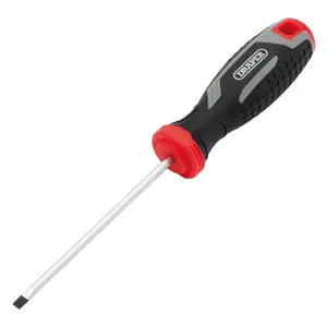 Draper Slotted Parallel Soft Grip Screwdriver, SL4 x 100mm 13387