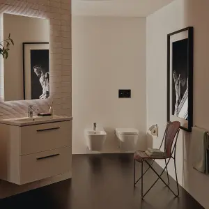 Ideal Standard i.life S White Wall hung Square Toilet with Soft close seat & Concealed cistern