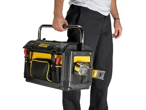 Stanley STA179213 Fatmax 1-79-213 Plastic Fabric Tote Toolbag 20 inch with Cover