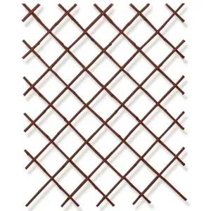 Primrose Black Natural Bamboo Expandable Fencing Screening Trellis 200cm