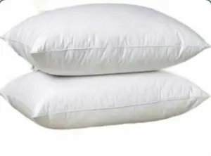 Pack of 2 Hollowfiber Pillows Bounce Back Anti Allergic Hotel Quality Bedding Plump Pillows