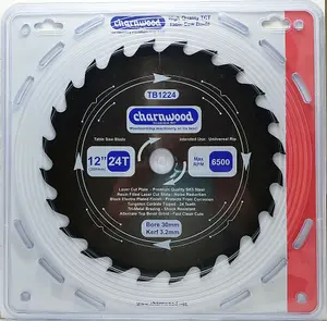 Charnwood TB1224 Low Noise Circular Saw Blade 300 x 30mm x 24T x 3.2k