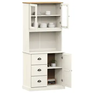 Jetmore 175cm Kitchen Pantry White