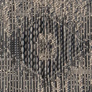 Charcoal Grey Textured Woven Diamond Tribal Easy Clean Durable Indoor Outdoor Area Rug 120x170cm