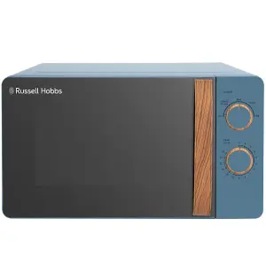 Russell Hobbs Scandi Microwave 17 Litre 700W Blue Wood Effect Manual RHMM713BL-N