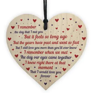 Handmade Boyfriend Girlfriend Husband Wife Gift Wooden Heart Valentines Day Gift Keepsake