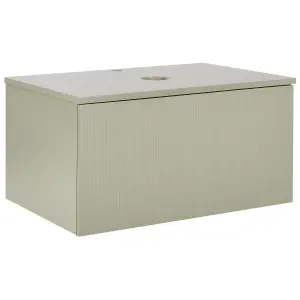 Bathroom Wall Mounted Cabinet 80 x 52 cm Green ALZIRA