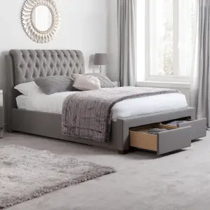 Birlea Valentino King Bed Grey