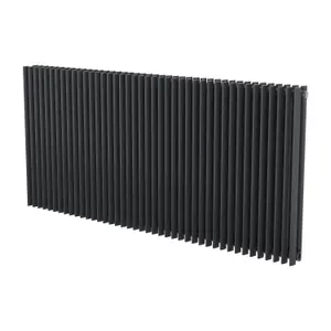 Agadon Aurora Duplex Designer Radiator 600 x 1260 mm Anthracite - 5369 BTU - 10 Years Guarantee