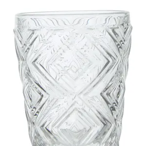 Maison by Premier Fleur Set Of Four Clear Glass Tumblers