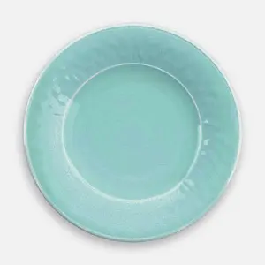 Purely Home Crackle Turquoise Melamine Side Plate