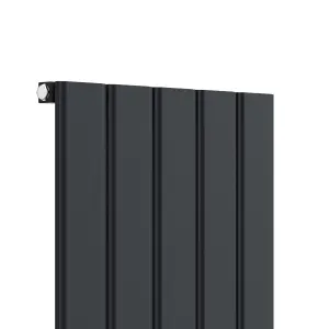 VURTU Alum1 Designer Vertical Radiator, 1800(H) x 470(W), Anthracite, 650102