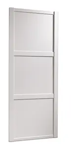 Spacepro Classic Shaker White Sliding wardrobe door (H) 2220mm x (W) 914mm