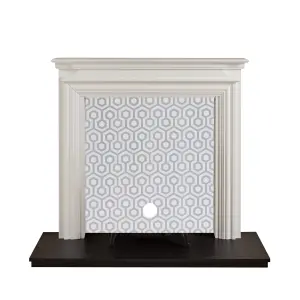 Focal Point Regent White & black MDF Fireplace surround set