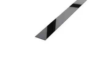 ILCOM decorative profile I 20mm x 2700mm x 0.65mm Black Polished Stainless Steel