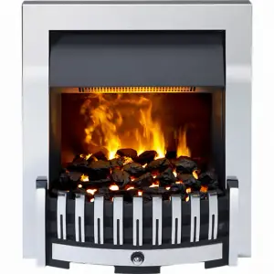 Dimplex Danville OptiMyst Smoke & Flame effect Polished Chrome Model DNV20CH Inset Fire Place