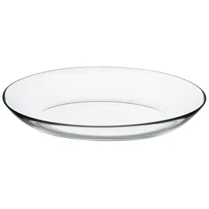 URBNLIVING 29cm Diameter Oval Glass Serving Plate