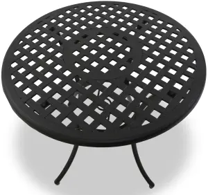 Centurion Supports PREGO Black Garden and Patio Cast Aluminium Bistro Table