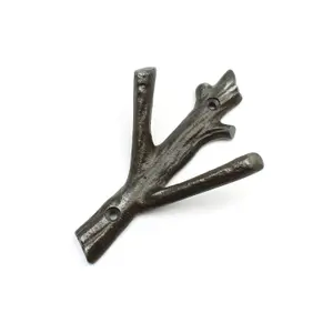 Oakcrafts - Antique Cast Iron Tree Design Coat Hook