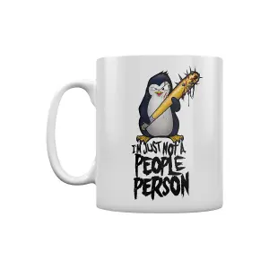 Psycho Penguin Not A People Person Mug White (One Size)