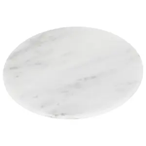 Argon Tableware Round Marble Chopping Board - 30cm - White