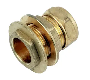 Plumbsure Compression Straight Tank connector, (Dia)22mm