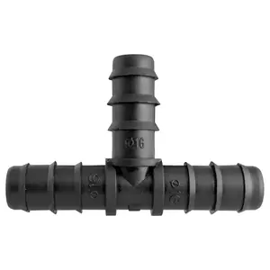 garden irrigation water supply pipe tee connectors, pack of 5