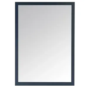 GoodHome Perma Blue Rectangular Wall-mounted Bathroom Mirror (H)70cm (W)100cm