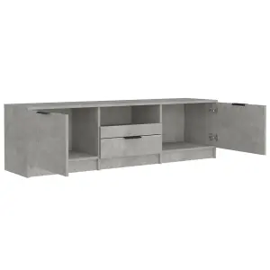 vidaXL TV Cabinet Concrete Grey 140x35x40 cm Engineered Wood