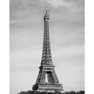 Pyramid International Tour Eiffel Canvas Print Grey/Black (40cm x 50cm)